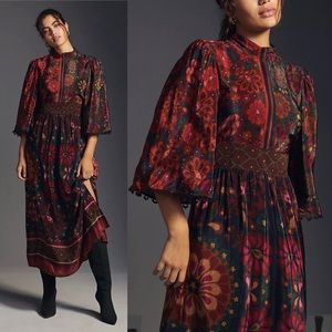 Farm Rio for Anthropologie | Floral Pattern Maxi Dress, XL